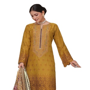 Elegante ropa india y pakistaní de algodón moderno para mujer NAIN TARA Vol Bin Hameed Salwar Kameez Conjunto elegante trajes paquistaníes - Product Image 1