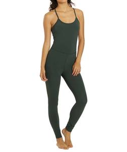 Mono ajustado original de alta calidad para mujer, elástico, verde oscuro, transpirable, moderno, para verano. - Product Image 6