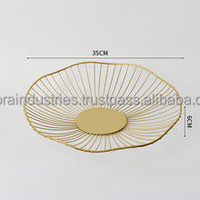 New Design Modern Eco-Friendly <b>Round</b> Iron Wire <b>Basket</b> with Handle for Food Storage Keeps Fruits & Vegetables Fresh - Product Image 5