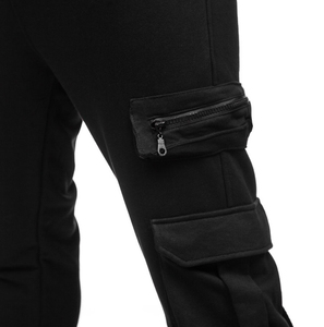 Wholesale Men's <b>Joggers</b> Pants Customized <b>Slim</b> Fit Zipper Pocket Running Workout Gym Fitness Quick Dry Sweat Pants Trousers - Product Image 5