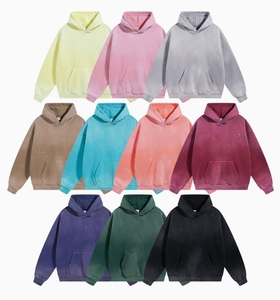 Sweat-shirt à capuche oversize pour homme, couleur unie, en molleton de coton, décontracté, avec poche, style tricoté, coupe classique, pour l'automne - Product Image 1