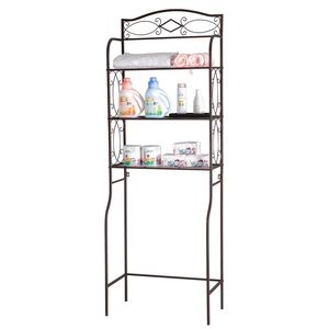 Spedizione Gratuita - Scaffale Moderno a 3 Livelli in Metallo da Posizionare Sopra il WC, Impermeabile, in Ferro, per Bagno, Angolare, Portaoggetti da Doccia YJ - Product Image 3