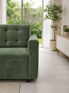 Sofá Tosca Moderno Esmeralda Tokyo con Respaldo Acolchado, Tela Ecológica Personalizable, para Apartamentos, Hoteles, Almacenes, Hospitales, Villas y Oficinas - Product Image 3