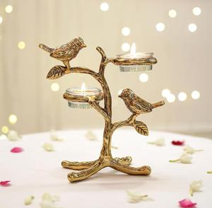 Linterna de vela Golden Bird para decoración del hogar - Product Image 1