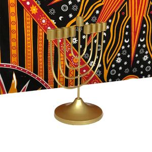 Estilo antiguo Religioso Acabado en oro Clásico Menorah Hanukkah Menorah judía 7 Brazo Menorah 9 Brazo Hanukkah Venta al por mayor Precio barato - Product Image 1