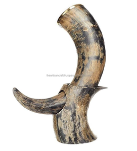 แก้วเบียร์ส่วนตัวทรงแตรสำหรับนักดื่มไวกิ้งพร้อมขาตั้ง - Product Image 6