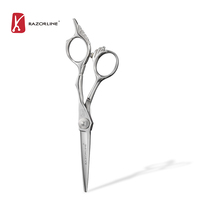 AK21 Ciseaux de coiffure professionnels CNC japonais VG10 lame en acier inoxydable avec pointe pointue pour la coupe de cheveux en salon
