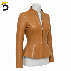 Chaqueta de Piel de Oveja para Mujer, Personalizada, de Alta Calidad, 2026, con Relleno de Algodón Teñido, Ecológica - Product Image 3