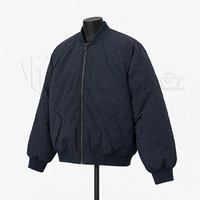 Blouson Bomber Classique Homme Personnalisé avec Fermeture Éclair, Col et Poignets Côtelés, Style Streetwear – Fabricant et Fournisseur OEM en Gros