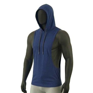 เสื้อกั๊กออกกำลังกายผู้ชายแบบมีฮู้ด แขนกุด - Product Image 2