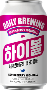 Cocktail coréen Sevenberry Highball prêt à boire en conserve 355ml, carton de 24 canettes, pétillant, durée de conservation 12 mois, vente en gros - Product Image 3