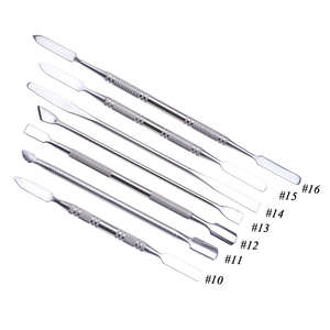 Oferta Caliente: Espátulas Desechables de Acero Inoxidable 7 en 1 para Cutículas, Mezcla de Polvo para Uñas, Varillas para Tono y Removedor de Manicura - Product Image 2