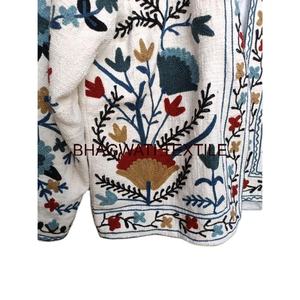 Haute qualité manteau coton Suzani vêtements d'extérieur bohème veste d'hiver vêtements de plage robe courte vêtements d'hiver broderie veste - Product Image 5