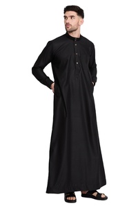 Thobe / Thawb vente chaude vêtements musulmans traditionnels pour hommes musulmans Thobe Thawb Caftan Abaya vêtements islamiques Robe - Product Image 2