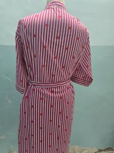 ชุดคลุมกิโมโนผ้าฝ้ายพิมพ์ลายหัวใจสีชมพู ชุดคลุมอาบน้ำกิโมโนผ้าฝ้ายอินเดีย ชุดคลุมยาวสำหรับผู้หญิงใส่ในฤดูร้อน ชุดคลุมสำหรับเพื่อนเจ้าสาว - Product Image 6