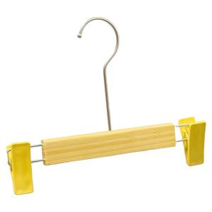 Cintres en bois de pin durables et écologiques, crochets en acier inoxydable, finition laquée, design plat multifonctionnel, pour armoire simple - Product Image 6