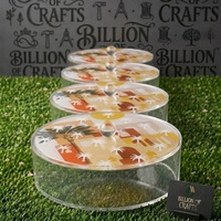 Luxe transparante acryl doos voor dadels, noten, gedroogd fruit, snoep, desserts, chocolade, Ramadan cadeau, Eid Mubarak cadeauverpakking