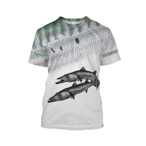 Camisetas Polo de Pesca con Protección UV, Sublimadas, de Poliéster, con Cierre y Mangas Largas, Diseño Personalizado, para Torneos de Pesca de Lubina 2026 - Product Image 2