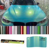 Film adhésif YSH en vinyle brillant pour voiture, changement de couleur intégral, autocollants élégants et colorés pour voiture, film automobile