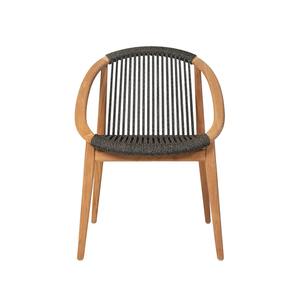 Silla de Comedor de Madera de Teca Sólida de Primera Calidad con Asiento de Ratán Tejido a Mano – Sillón de Estilo Escandinavo para Restaurante, Cafetería, Hotel - Product Image 4
