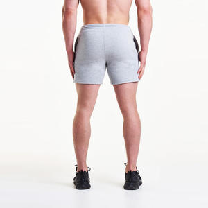 Pantalones cortos de color sólido para hombre, material suave al tacto, con diseño de logotipo personalizable y cintura elástica para mayor comodidad en verano, precio económico. - Product Image 3