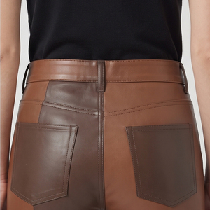 Custom Design Women's Leather Pants Women's Slim Fit Leather Pants Women's Leather Office Wear Pants Women Leather Slim Fit Pant - Product Image 5
