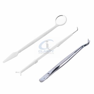 Juego de 3 Instrumentos Dentales para Rellenos, Herramientas Restauradoras Manuales de Acero Inoxidable para Colocación de Composite y Amalgama - Product Image 3