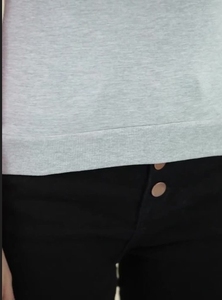 เสื้อสเวตเชิ้ตแขนยาวสีเทาชมพูสำหรับผู้หญิง คอกลม พิมพ์ลายตัวอักษร ระบายอากาศได้ดี ผ้าถัก ใส่ได้ในฤดูใบไม้ร่วง - Product Image 6