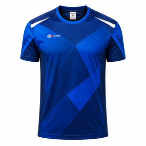 Maillot de football athlétique en polyester haute performance, respirant, anti-humidité, coupe confortable, sublimation pour équipe - Product Image 1