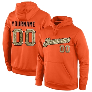 Sudadera con Capucha Deportiva de Camuflaje Naranja, Diseño Nuevo, Personalizada y Cosida, Venta Directa de Fábrica - Product Image 1