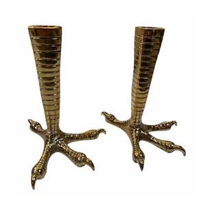 High Quality Metal Bird Claws Candlestick Holder <b>Tapers</b> <b>Candle</b> Holder for Dining Table Living Room Centerpieces Home Decor Use - Product Image 3
