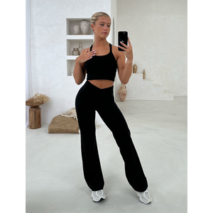 Últimos Leggings Negros Personalizados con Efecto Escultórico, Elásticos, Suaves, de Cintura Alta, Novedad y Ropa Deportiva, Leggings de Moda para Gimnasio para Mujer - Product Image 4