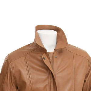 เสื้อแจ็คเก็ตหนังแฟชั่นลำลองสำหรับผู้ชาย - กันน้ำและเป็นมิตรกับสิ่งแวดล้อม พร้อมตัวเลือกโลโก้ด้านหน้า เสื้อคลุมฤดูหนาวสำหรับใส่ในชีวิตประจำวันและสตรีทแวร์ - Product Image 4