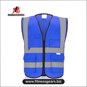 Gilet de sécurité de travail décontracté à capuche longue pour homme, réfléchissant haute visibilité, écologique, hiver, 100% polyester, multi-poches, construction robuste - Product Image 2
