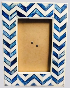 Hot Selling Handmade Eco-Friendly Durable Wood UV Printed Customizable Photo Display <b>Frame</b> White Black Bone Inlay Design for - Product Image 6