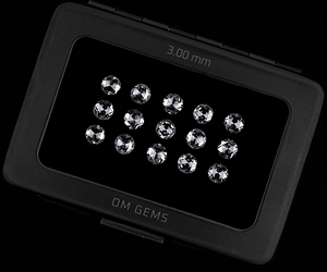 OM GEMS Diamante de laboratorio de 3.0 MM, corte redondo rosa, color D VVS, para fabricación de joyas, venta al por mayor de diamantes de laboratorio. - Product Image 4