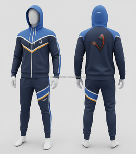Survêtements de jogging décontractés deux pièces unisexes en polaire respirante, nouvelle collection hiver, qualité supérieure, avec logo personnalisé imprimé - Product Image 1
