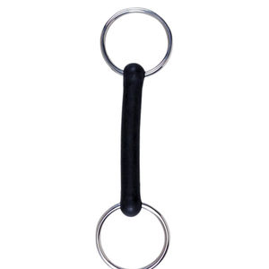 Mors à bouche en caoutchouc souple pour chevaux, mors d'entraînement doux avec embout en acier inoxydable - Product Image 2