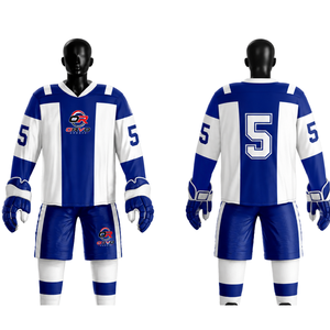 Uniformes d'équipe de hockey sur glace personnalisés en gros, maillots sublimés, vêtements de sport de hockey, fabricant d'ensembles de maillots de hockey personnalisés OEM - Product Image 2