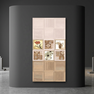 Carreaux muraux en céramique vernissée brillante de haute qualité, surface gaufrée gris brun, 200x300mm, marque Vistaar - Product Image 6