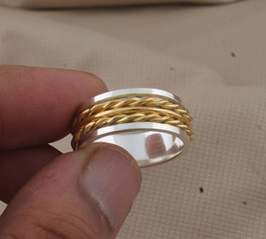 Bague de luxe en argent sterling 925, anneau uni poli de haute qualité, bague statement, vente en gros, bague minimaliste unisexe en argent - Product Image 1
