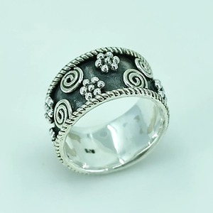 925 Sterling <b>Silver</b> Handmade Designer <b>Ring</b> Band for Women Custom Sizes 4-13 Birthday Anniversary - Product Image 4