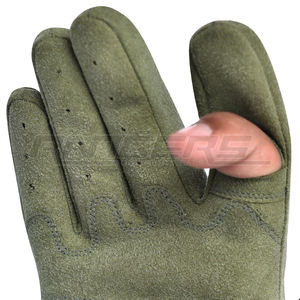 Gants tactiques de chasse en plein air, gants en cuir à doigts entiers avec protection des articulations en TPU, compatibles avec les écrans tactiles, gants de sport anti-impact - Product Image 4