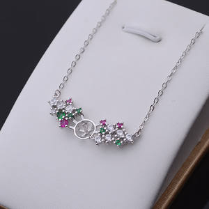 S925 Silver Fine Pendant <b>Necklace</b> for Women with 8-9 Pearl Collarbone Chain & Sleeve DIY Accessory Empty <b>Holder</b> 274 - Product Image 4