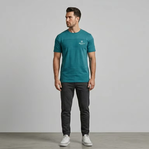 Camisetas Personalizadas para Hombre al por Mayor de Fábrica, 100% Algodón, Servicio OEM, Anti-Pilling, Transpirables, Diseño Premium de Alta Calidad, Ecológicas - Product Image 1