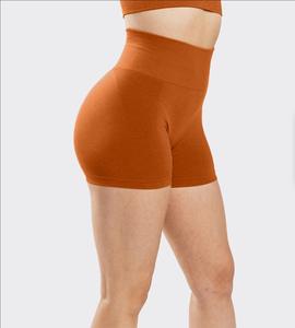 Shorts de sport sans couture taille haute pour femme, personnalisés par le fabricant, 75 % polyamide 25 % élasthanne, collection 2026 - Product Image 5