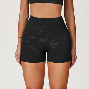 Shorts de Yoga de Cintura Alta para Mujer, Personalizados, para Gimnasio, Fitness, Casuales, Ajustados, Cómodos, Transpirables, de Spandex/Nylon, Elásticos en 4 Direcciones - Product Image 3