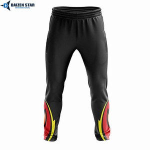 Men's Black Red Geometric Print Short Sleeve cricket uniform With Matching Pants Set Quick Dry Sublimation Design Regular Fit - Product Image 6