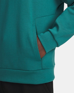 เสื้อฮู้ดผู้ชายสีเขียวอมฟ้า ดีไซน์ทันสมัยปี 2026 ทรงปกติ สีพื้น ผ้าฝ้ายฟลีซ สวมใส่สบายๆ สำหรับฤดูใบไม้ร่วง ปักลาย - Product Image 3