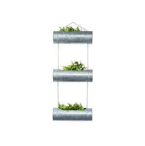 Soporte colgante de hierro galvanizado de 2 niveles al por mayor con cadena y gancho, macetero metálico para interior y exterior para decoración de jardín - Product Image 5